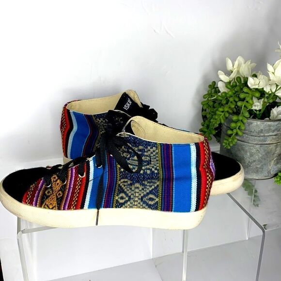 Iskay Woven High Top Inca‎ Sneakers Eco-Friendly 10 - Picture 1 of 13